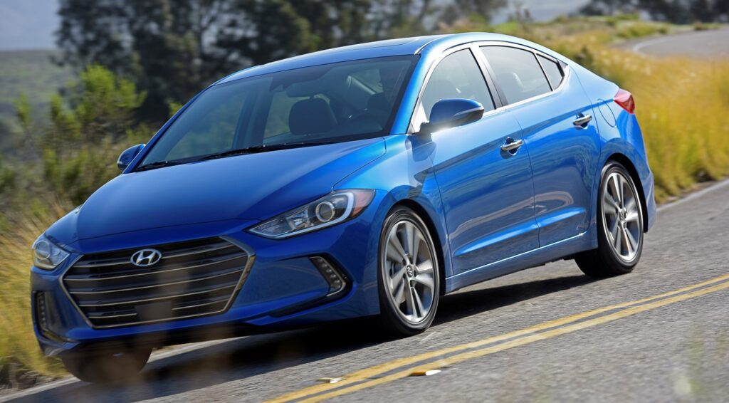 Blue 2018 Hyundai Elantra