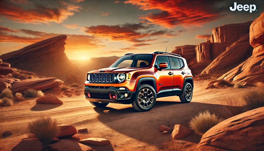 Fire orange 2023 Jeep Renegade Sport