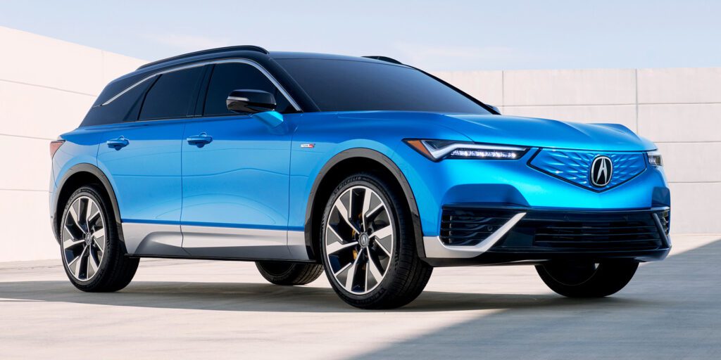 Diagonal view of the Acura ZDX