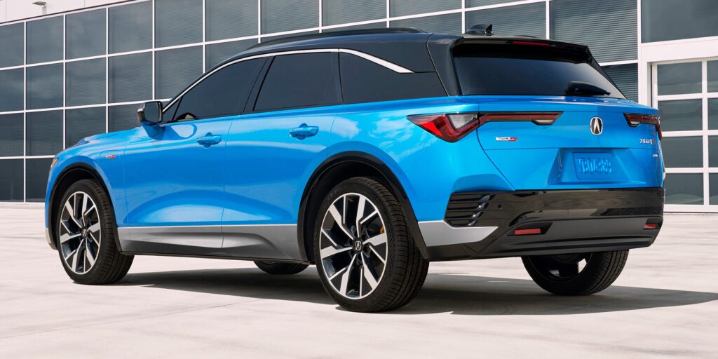 Rear view of the Acura ZDX