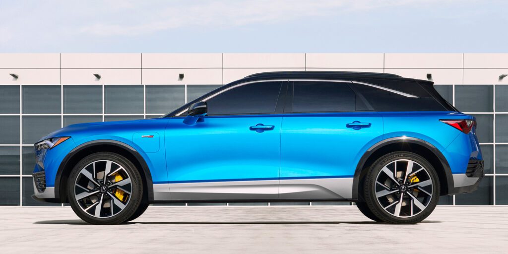 Side profile view of the 2025 Acura ZDX