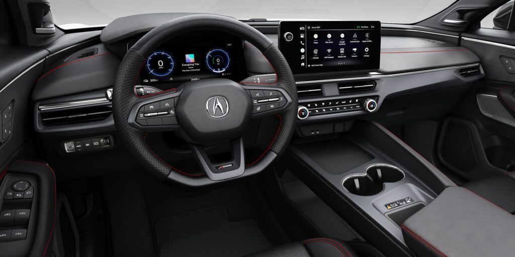 Interior view of the Acura ZDX