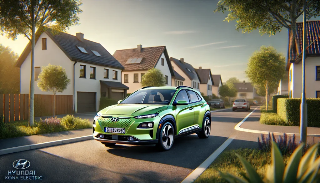 Lime Green Hyundai Kona Electric