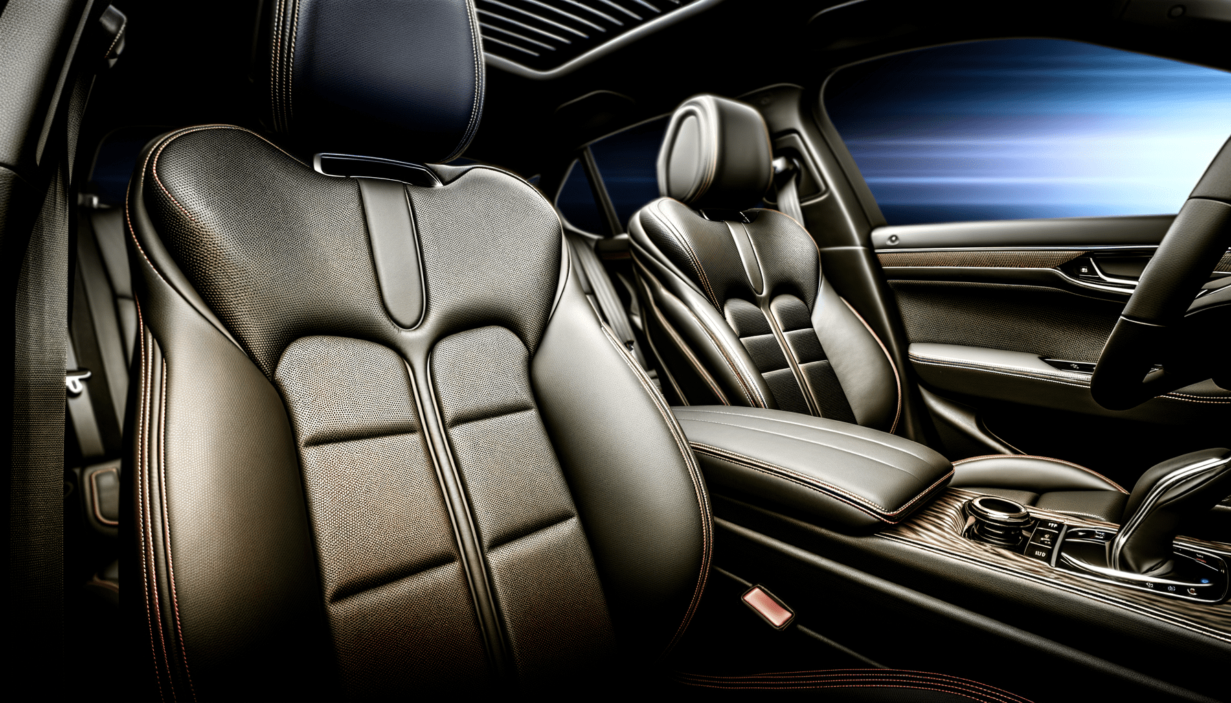 Leather ventilated seats