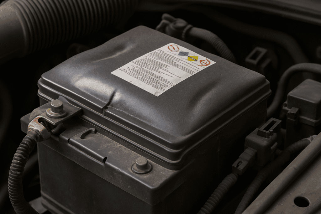 Electrical box on a vehicle.