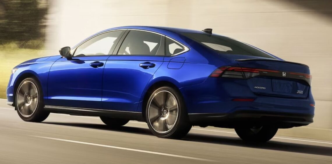 2024 Blue Honda Accord Hybrid