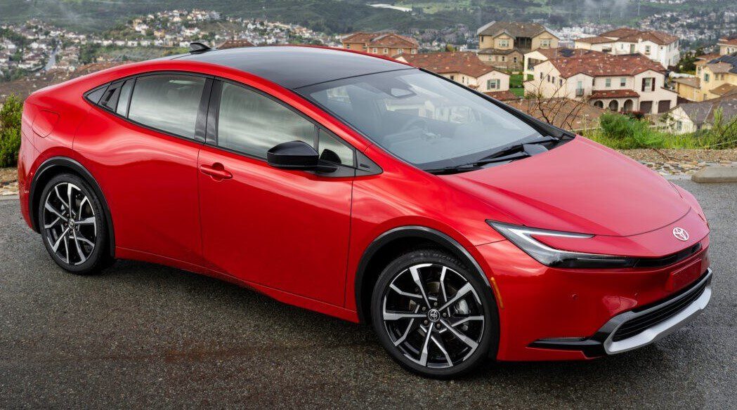 2025 red Toyota Prius