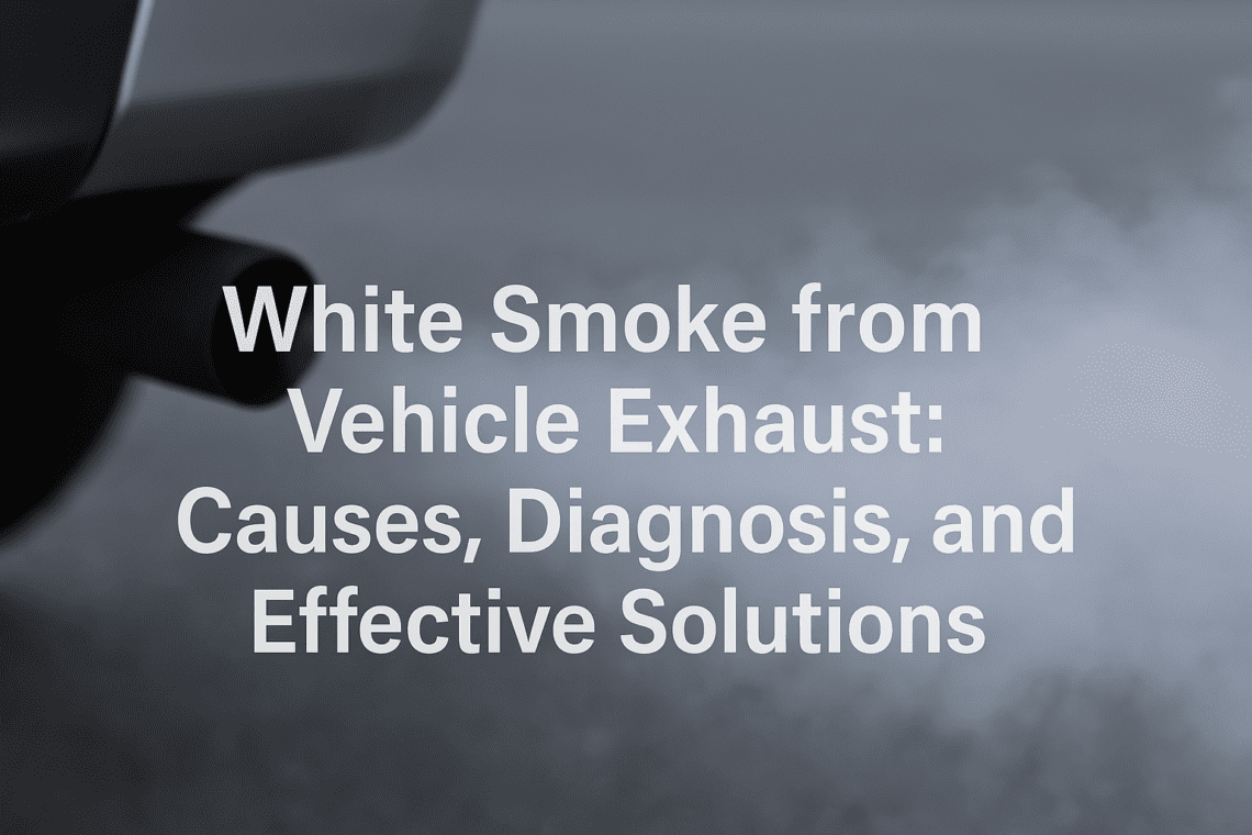 White smoke from vehicle exhaust - Causes, Diagnosis, and Effective Solutions.