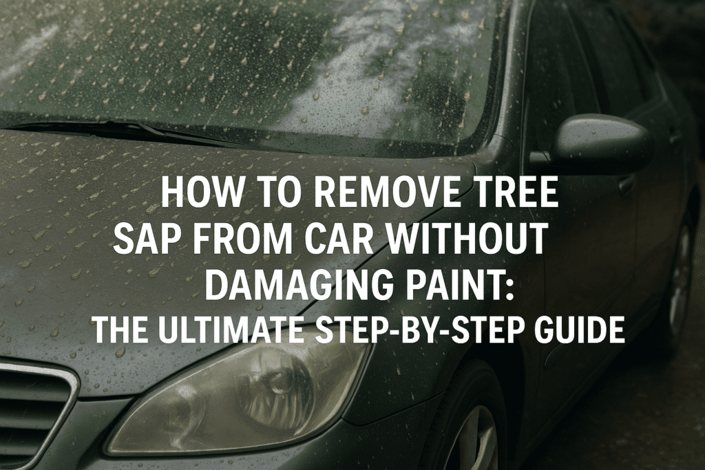 How to remove tree sap from car without damaging paint : The ultimate step-by-step guide.