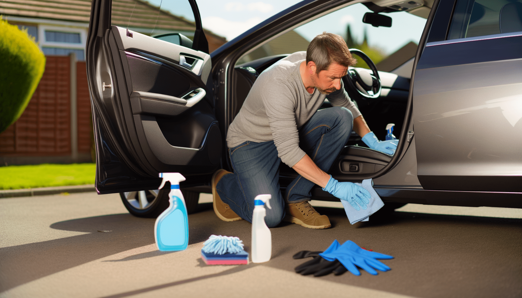 How to clean car seats with household products