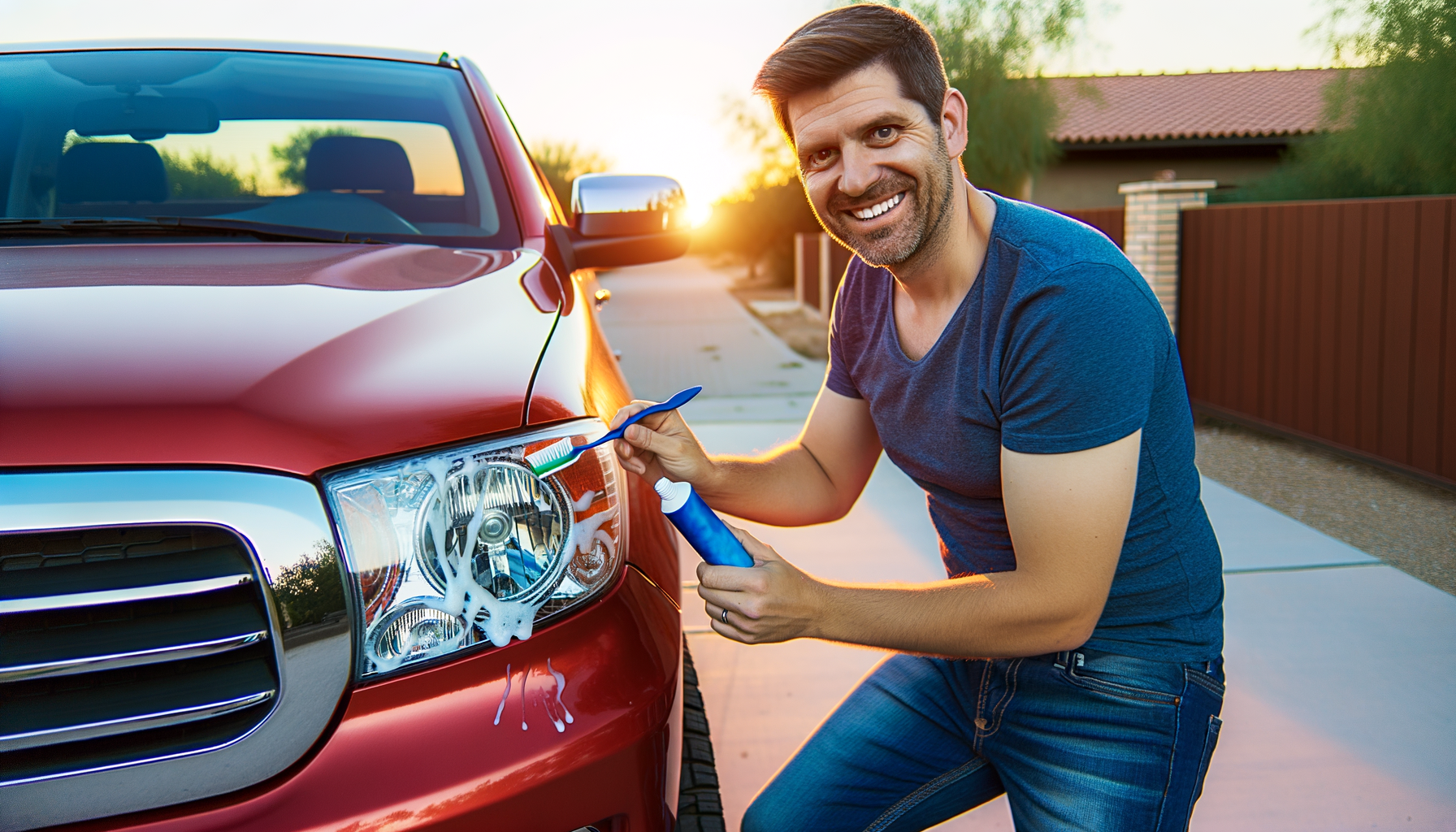 How to clean headlights with toothpaste