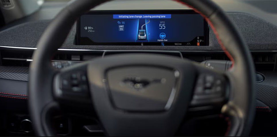 Mustang Mach-E Steering Wheel & Dashboard View