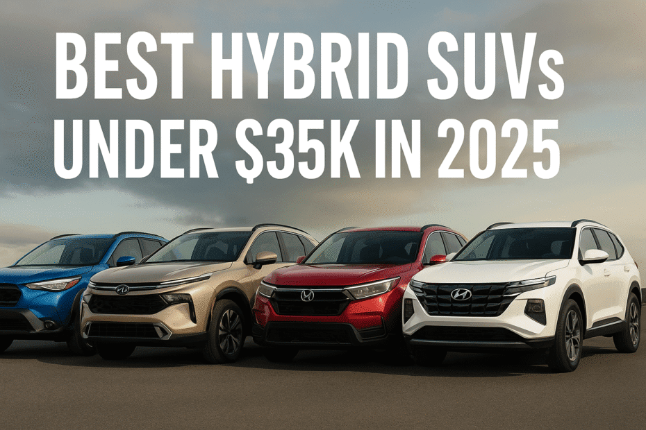 Best Hybrid SUVs Under $35K