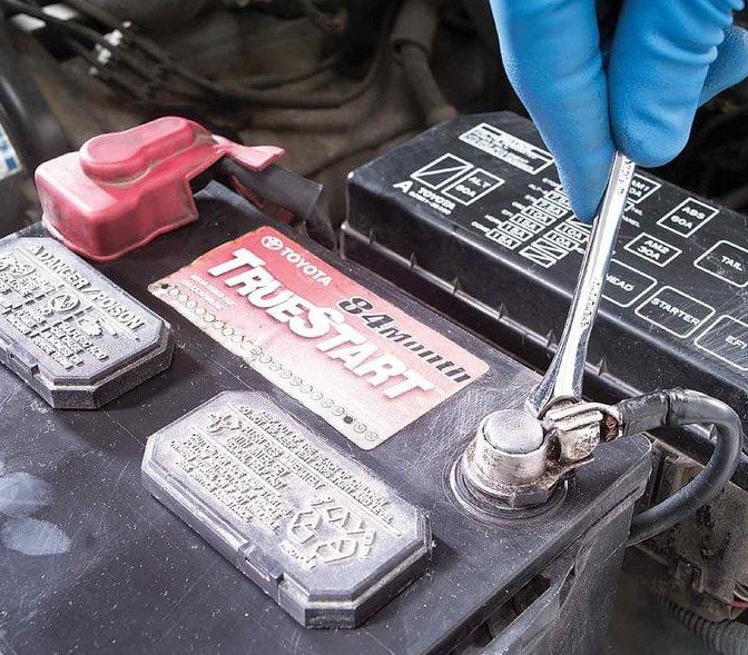 Unhooking cables on a car battery and how to change a car battery