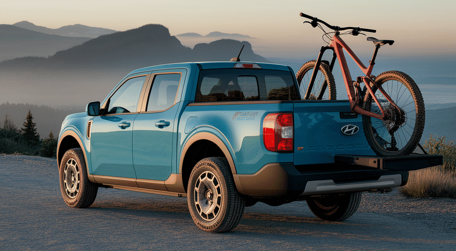 Affordable truck at a scenic trailhead.