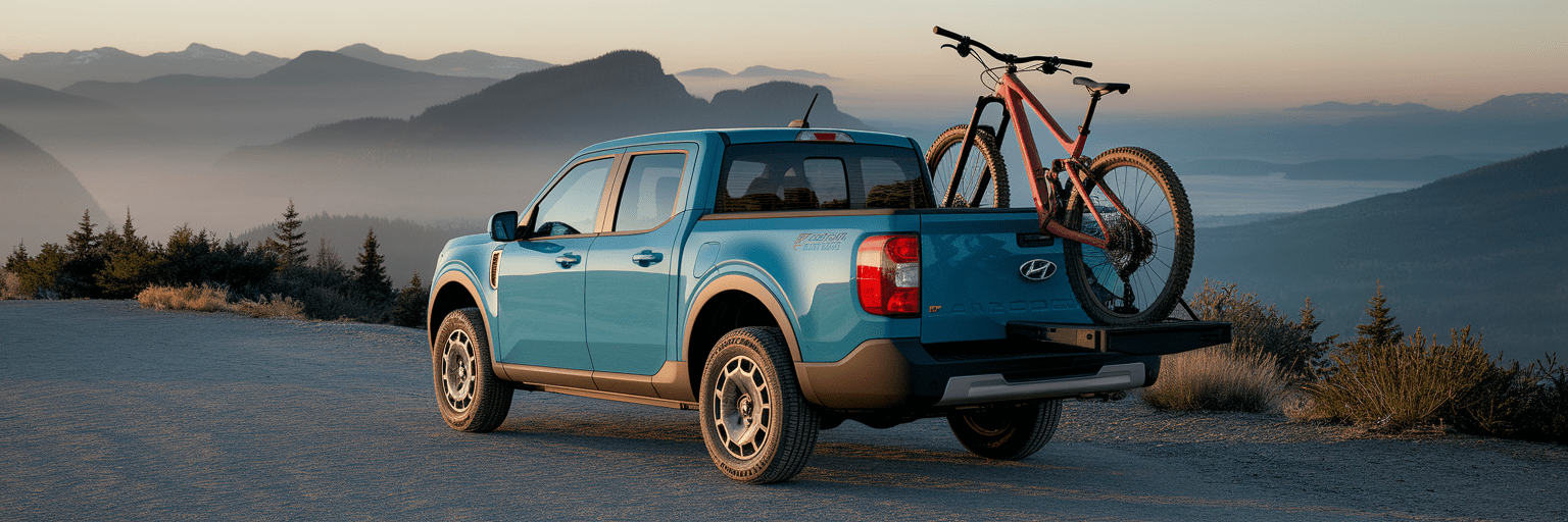 Affordable truck at a scenic trailhead.