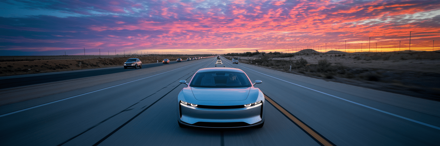 Autonomous car driving on highway