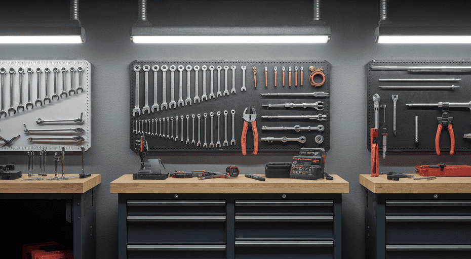 Specialized toolkits representing different Tesla models.