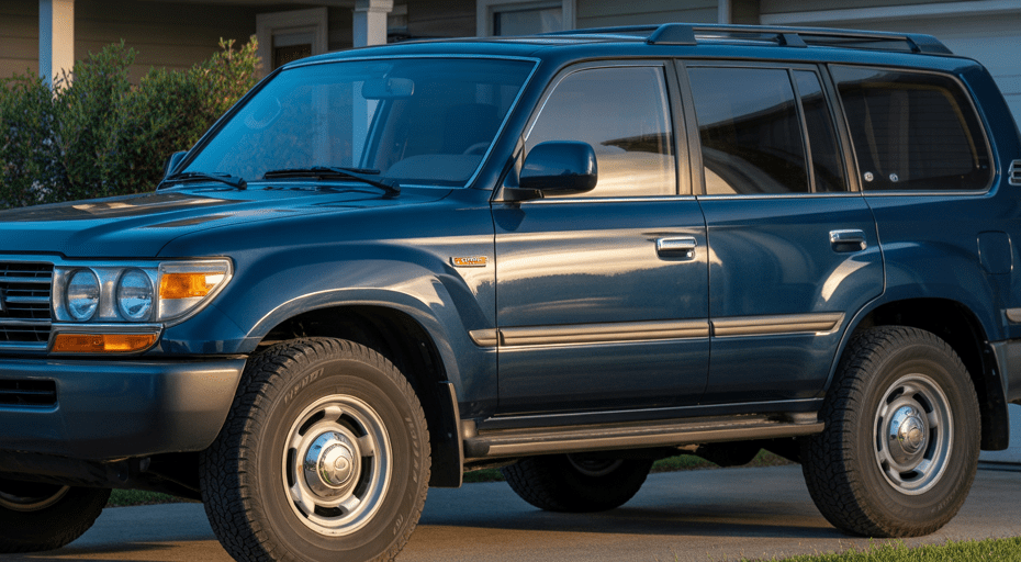 Reliable high mileage Toyota Land Cruiser.