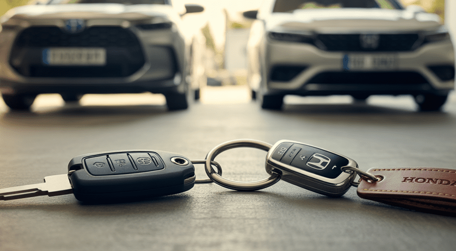 Toyota Camry and Honda Accord keys