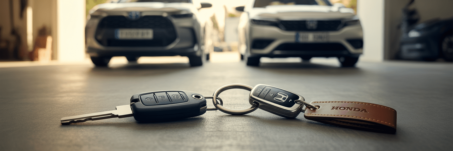 Toyota Camry and Honda Accord keys