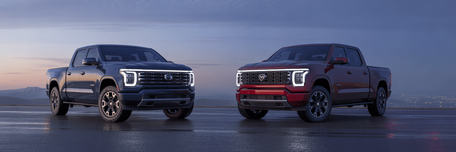 Ford F-150 and Chevrolet Silverado 1500 face-off.