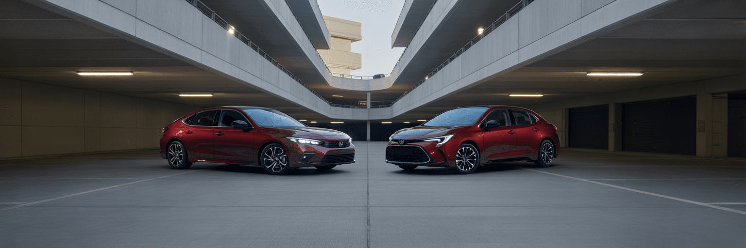 2026 Honda Civic and Toyota Corolla comparison.