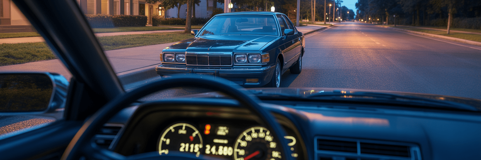 Well-maintained high mileage sedan car.