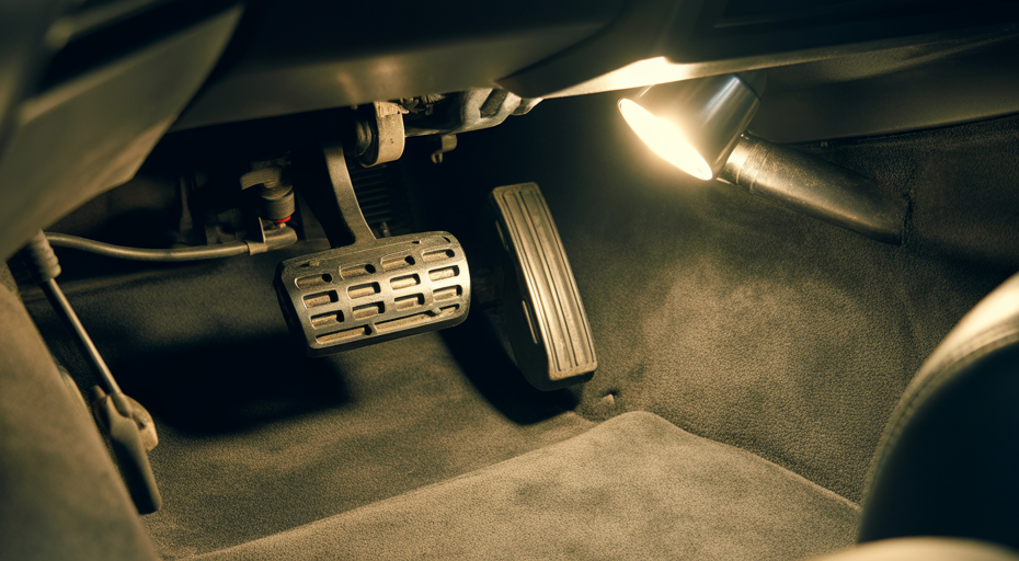 Car brake pedal and switch assembly