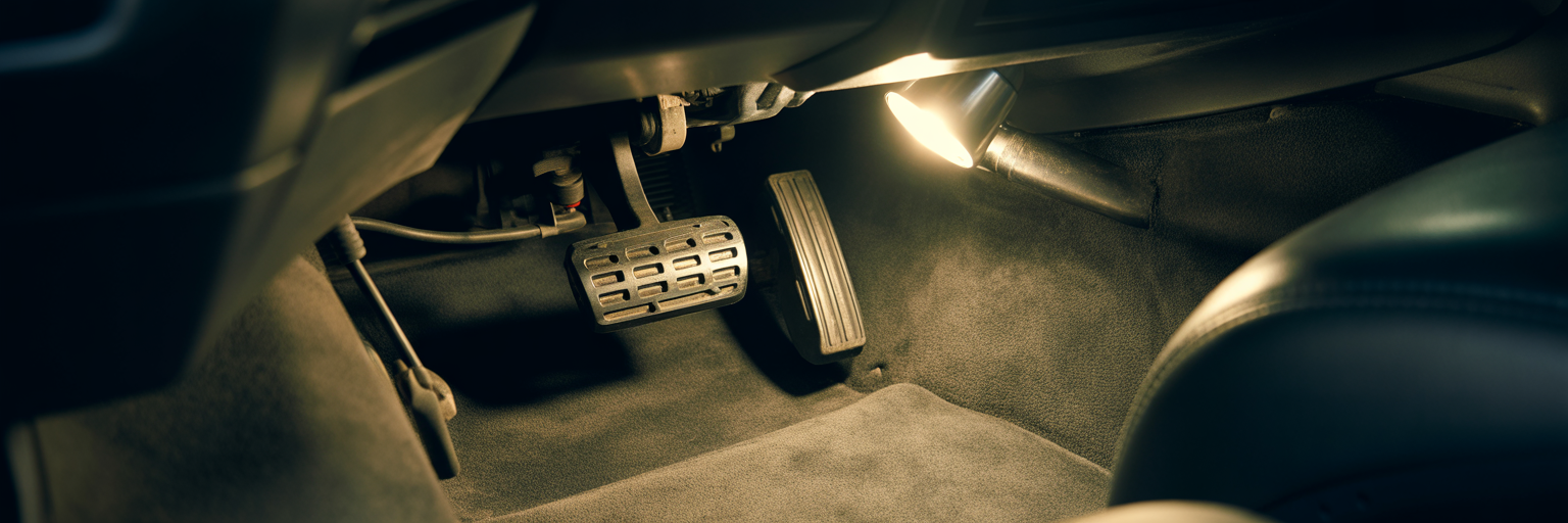 Car brake pedal and switch assembly