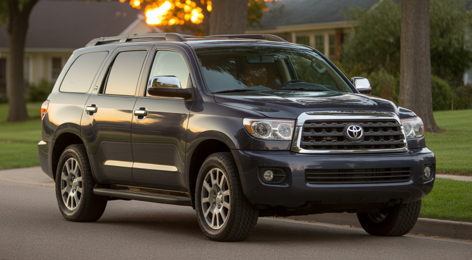 2011 Toyota Sequoia at dusk