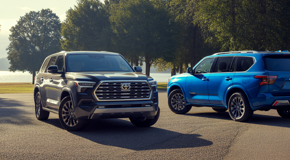 2026 Toyota Sequoia and Nissan Armada comparison.