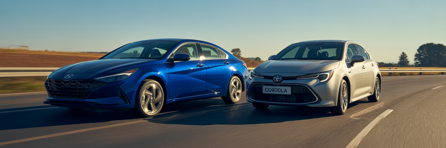 Hyundai Elantra Hybrid vs Toyota Corolla Hybrid on highway