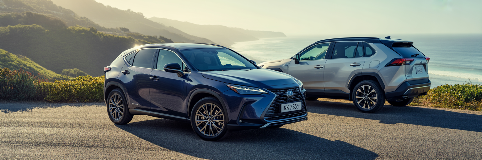 Lexus NX 350h and Toyota RAV4 Hybrid comparison