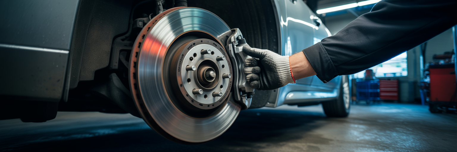Car brake system with glowing rotor