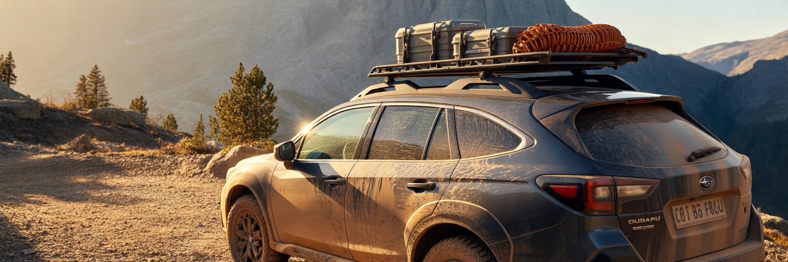 Subaru Outback with off-road roof rack